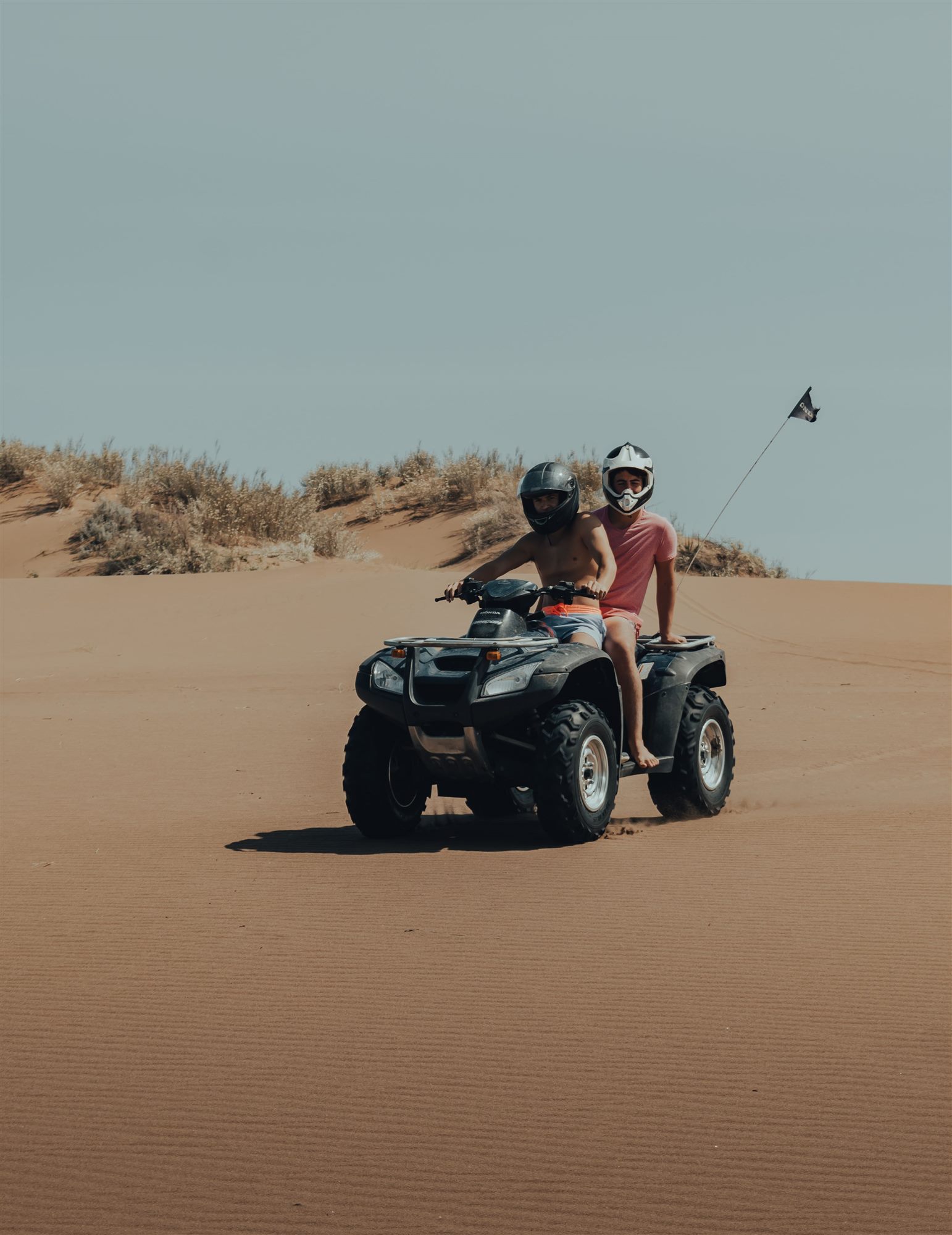 Quad biking on the Timlaline sand dunes